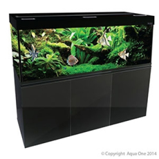 Picture of Aqua One Brilliance 180 Black LED Aquarium Set *SALE*